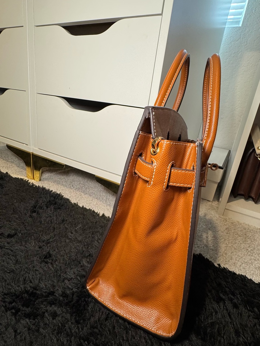 Women's Structured Handbag - Picture 5 of 8